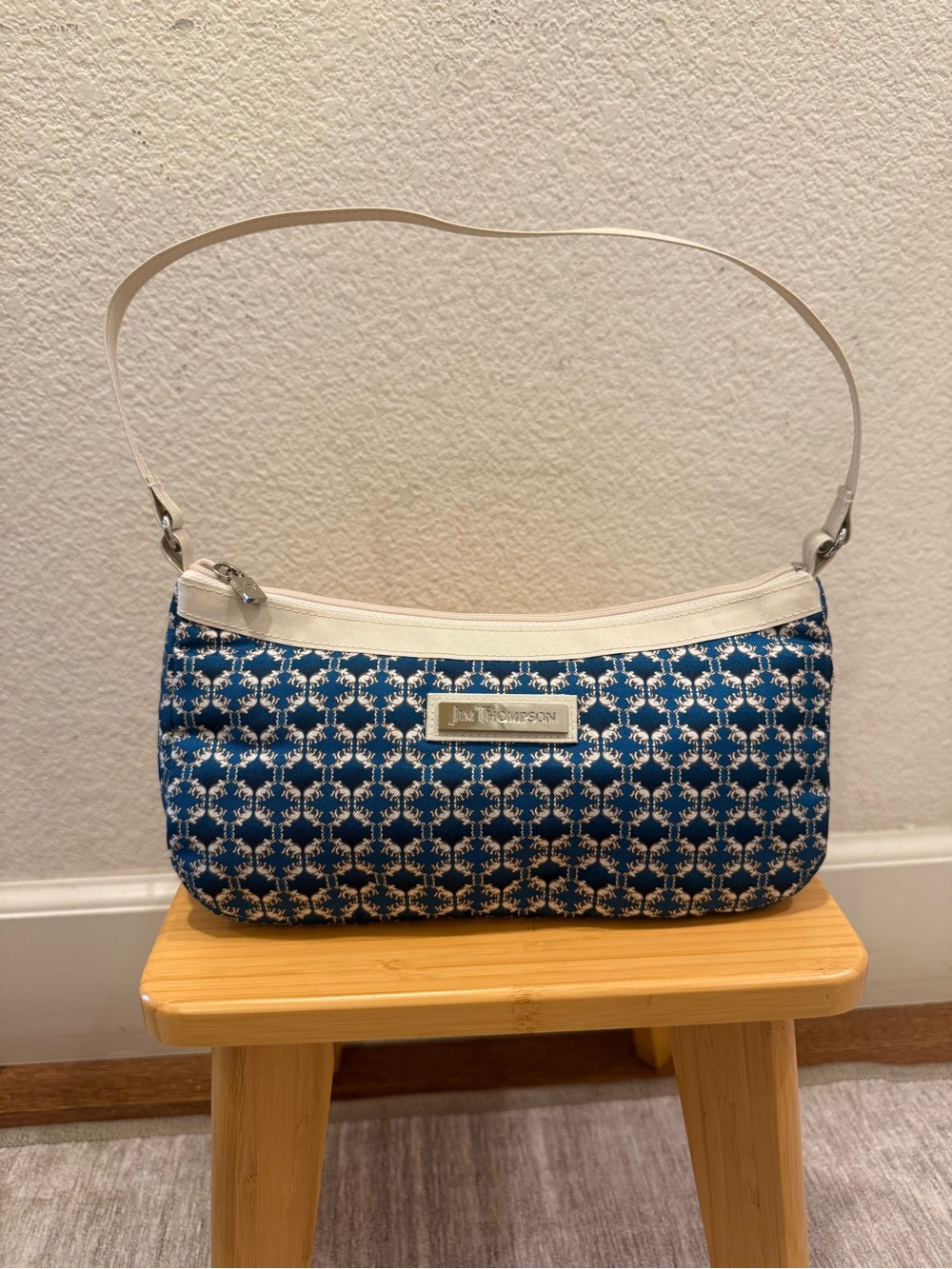 Jim Thompson Elephant Print Silk Mini Purse